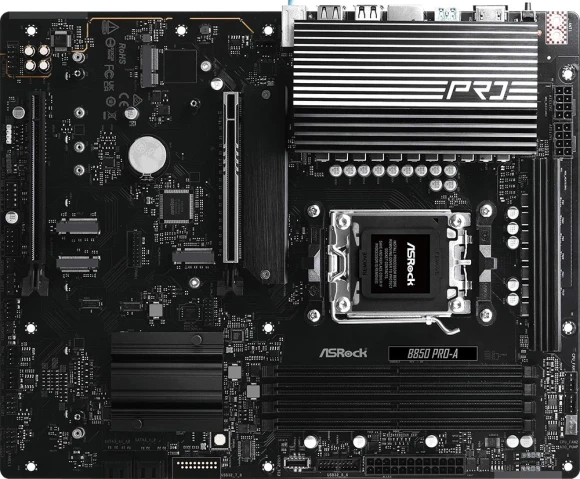 Материнская плата Asrock B850 PRO-A Socket AM5 AMD B850 4xDDR5 ATX AC`97 8ch(7.1) 2.5Gg RAID+HDMI Материнская плата Asrock B850 PRO-A Socket AM5 AMD B850 4xDDR5 ATX AC`97 8ch(7.1) 2.5Gg RAID+HDMI