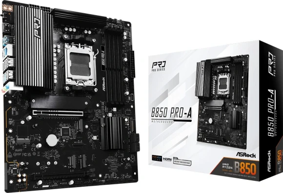 Материнская плата Asrock B850 PRO-A Socket AM5 AMD B850 4xDDR5 ATX AC`97 8ch(7.1) 2.5Gg RAID+HDMI Материнская плата Asrock B850 PRO-A Socket AM5 AMD B850 4xDDR5 ATX AC`97 8ch(7.1) 2.5Gg RAID+HDMI