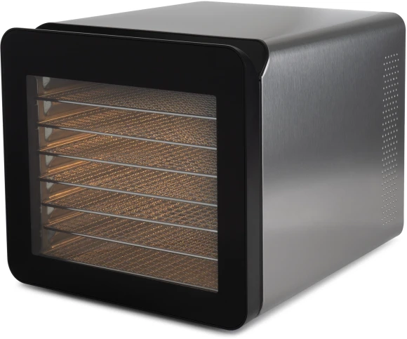 Сушка для фруктов и овощей Hyundai HYFD-8801 14под. 600Вт серебристый