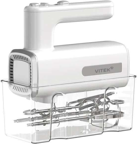 Миксер ручной Vitek VT-HM5001 800Вт белый/серебристый