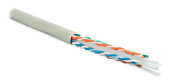 Кабель информационный Hyperline UUTP4-C6-S23-IN-LSZH-GY-305 кат.6 UTP 4 пары 23AWG LSZH внутренний 305м серый