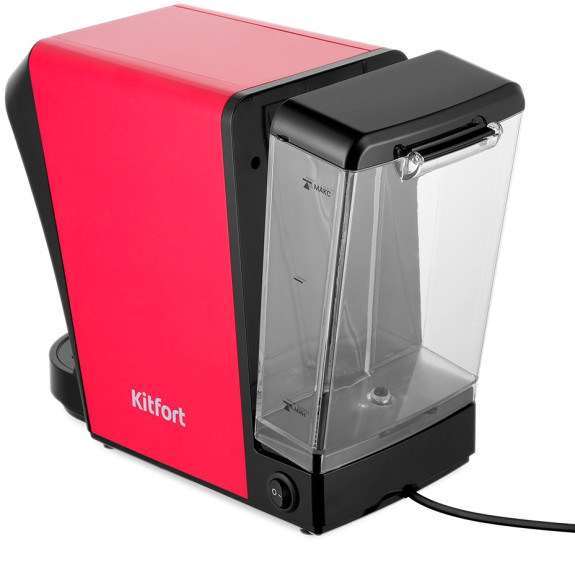 Кофемашина Kitfort КТ-7227 1400Вт красный/черный