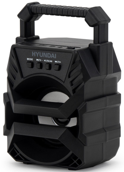 Колонка порт. Hyundai H-PS1000 черный 9W 1.0 BT/USB 10м 500mAh Колонка порт. Hyundai H-PS1000 черный 9W 1.0 BT/USB 10м 500mAh