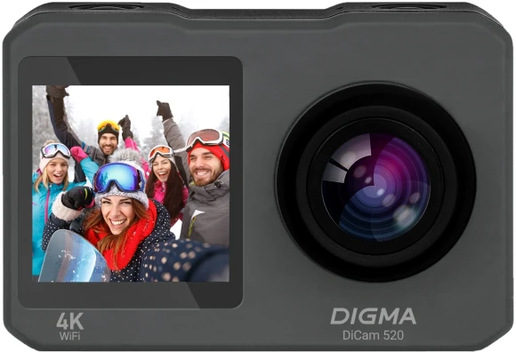 Экшн-камера Digma DiCam 520 серый