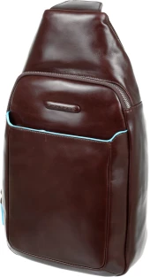 Рюкзак слинг мужской Piquadro Blue Square CA4827B2/MO коричневый кожа Рюкзак слинг мужской Piquadro Blue Square CA4827B2/MO коричневый кожа