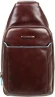 Рюкзак слинг мужской Piquadro Blue Square CA4827B2/MO коричневый кожа Рюкзак слинг мужской Piquadro Blue Square CA4827B2/MO коричневый кожа