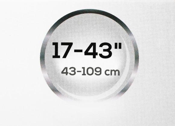 Кронштейн для телевизора Ultramounts UM811F черный 17"-43" макс.35кг настенный фиксированный