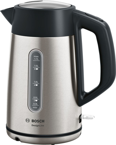 Чайник электрический Bosch TWK4P 1.7л. 2400Вт нержавеющая сталь/черный корпус: металл/пластик (TWK4P440) Чайник электрический Bosch TWK4P 1.7л. 2400Вт нержавеющая сталь/черный корпус: металл/пластик (TWK4P440)