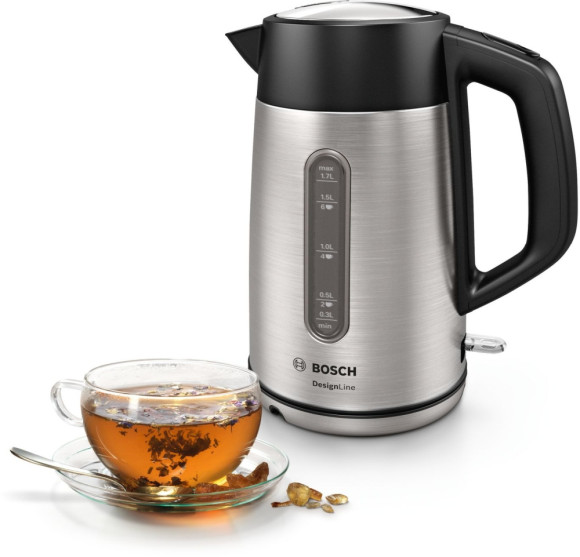 Чайник электрический Bosch TWK4P 1.7л. 2400Вт нержавеющая сталь/черный корпус: металл/пластик (TWK4P440) Чайник электрический Bosch TWK4P 1.7л. 2400Вт нержавеющая сталь/черный корпус: металл/пластик (TWK4P440)