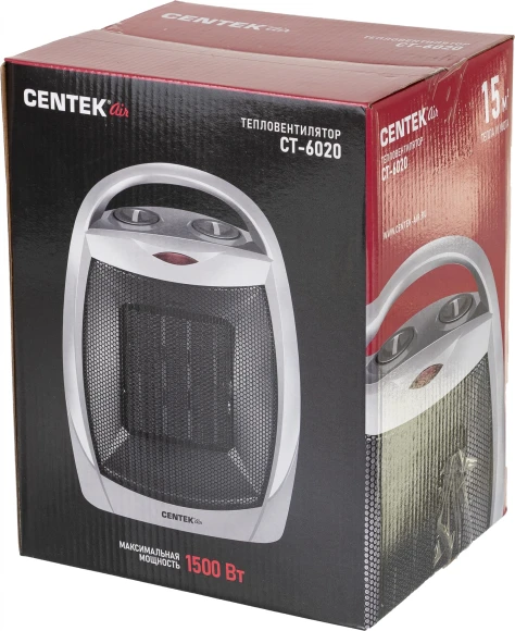 Тепловентилятор Centek CT-6020 1500Вт серый/черный