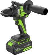Дрель-шуруповерт Greenworks GD24DD90 аккум. патрон:быстрозажимной (3707507CUD)