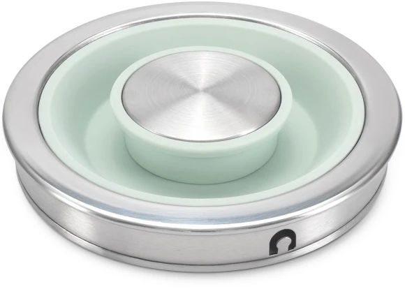 Чайник электрический Hyundai HYK-S9999 1.7л. 2200Вт светло-зеленый/серебристый корпус: металл