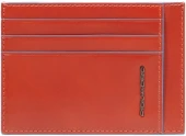 Чехол для кредитных карт Piquadro Blue Square PP2762B2R/G шафрановый натур.кожа
