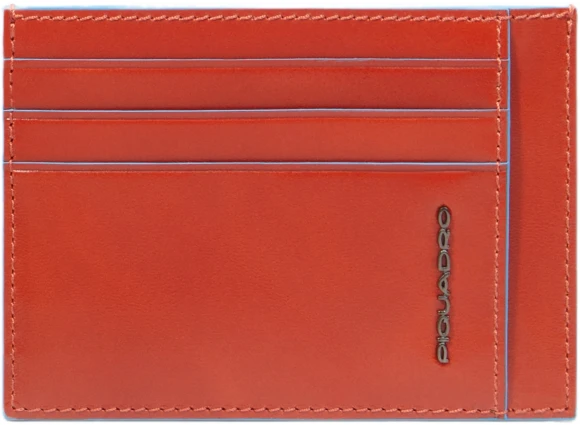 Чехол для кредитных карт Piquadro Blue Square PP2762B2R/G шафрановый натур.кожа