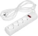 Сетевой фильтр Юнивольт 00-00000449 3м (4 розетки) белый (коробка)