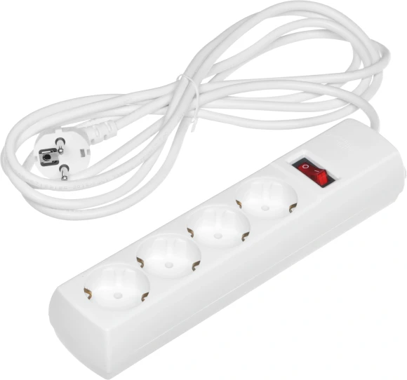 Сетевой фильтр Юнивольт 00-00000449 3м (4 розетки) белый (коробка)