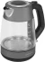 Чайник электрический Polaris PWK 1563CGL 1.5л. 2200Вт белый/серебристый корпус: пластик/стекло