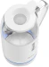Чайник электрический Polaris PWK 1563CGL 1.5л. 2200Вт белый/серебристый корпус: пластик/стекло