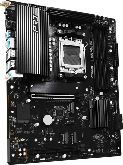 Материнская плата Asrock B850 PRO-A WIFI Socket AM5 AMD B850 4xDDR5 ATX AC`97 8ch(7.1) 2.5Gg RAID+HDMI Материнская плата Asrock B850 PRO-A WIFI Socket AM5 AMD B850 4xDDR5 ATX AC`97 8ch(7.1) 2.5Gg RAID+HDMI
