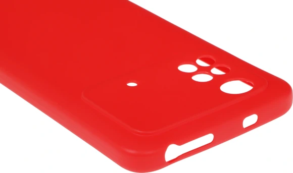 Чехол (клип-кейс) DF для Poco M4 Pro (4G) poCase-03 красный (POCASE-03 (RED))