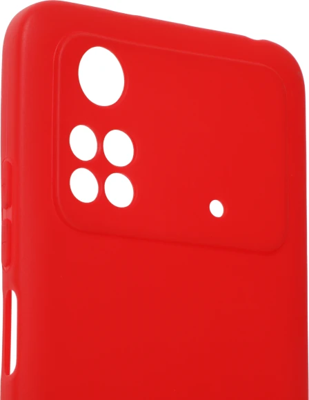 Чехол (клип-кейс) DF для Poco M4 Pro (4G) poCase-03 красный (POCASE-03 (RED))
