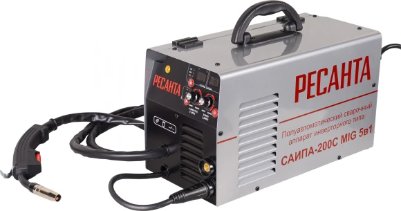 Сварочный аппарат Ресанта САИПА-200C инвертор MIG-MAG/ММА DC