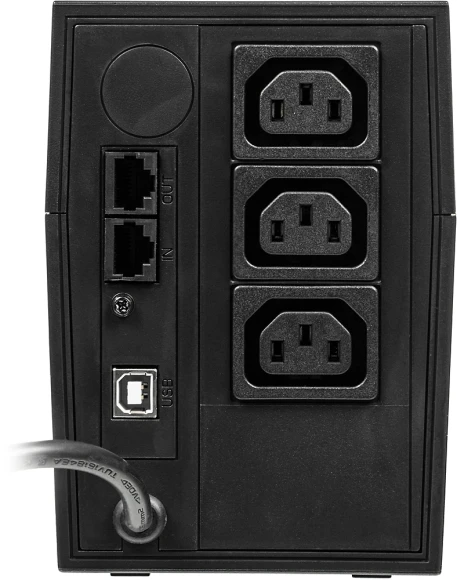 Источник бесперебойного питания Powercom Raptor RPT-600AP 360Вт 600ВА черный Источник бесперебойного питания Powercom Raptor RPT-600AP 360Вт 600ВА черный