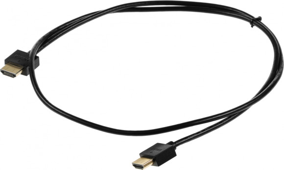Кабель аудио-видео HDMI (m)/HDMI (m) 1м. позолоч.конт. черный Кабель аудио-видео HDMI (m)/HDMI (m) 1м. позолоч.конт. черный