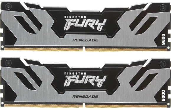 Память DDR5 2x48GB 6000MHz Kingston KF560C32RSK2-96 Fury Renegade Silver RTL Gaming PC5-48000 CL32 DIMM UDIMM 288-pin 1.35В single rank с радиатором Ret