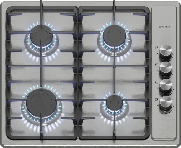 Газовая варочная поверхность Darina 1T1 BGM 341 11 X нержавеющая сталь Газовая варочная поверхность Darina 1T1 BGM 341 11 X нержавеющая сталь