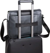 Сумка-мессенджер Piquadro Urban CA6802UB00/GRN с отделением для ноутбука 14" серая/черная натур.кожа