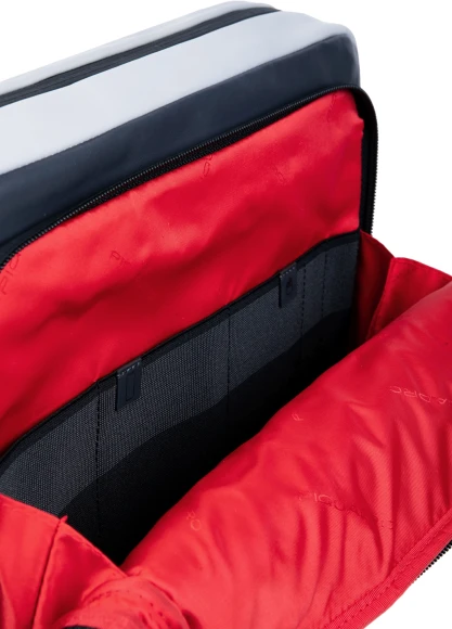 Сумка-мессенджер Piquadro Urban CA6802UB00/GRN с отделением для ноутбука 14" серая/черная натур.кожа