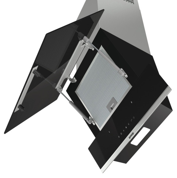 Вытяжка каминная Gorenje WHI649X21P черный управление: сенсорное (1 мотор)