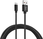 Кабель KingPrice KP-microUSB-2.4A-1m USB (m)-micro USB (m) 1м черный Кабель KingPrice KP-microUSB-2.4A-1m USB (m)-micro USB (m) 1м черный