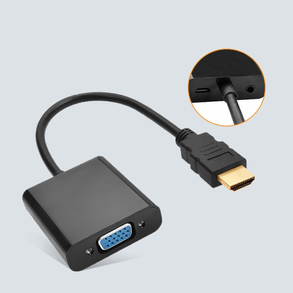 Переходник Buro HDMI-M-VGA-F-WUSB HDMI (m) VGA (f) 0.1м Переходник Buro HDMI-M-VGA-F-WUSB HDMI (m) VGA (f) 0.1м