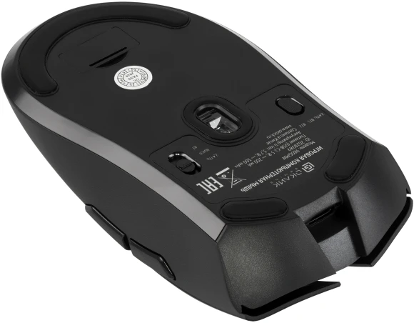 Мышь Оклик 980GMW черный оптическая 26000dpi беспров. BT/Radio USB для ноутбука 6but Мышь Оклик 980GMW черный оптическая 26000dpi беспров. BT/Radio USB для ноутбука 6but
