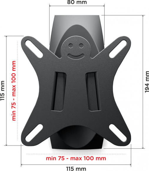 Кронштейн для телевизора Holder LCDS-5003 металлик 10"-26" макс.25кг настенный поворот и наклон Кронштейн для телевизора Holder LCDS-5003 металлик 10"-26" макс.25кг настенный поворот и наклон