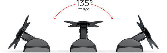 Кронштейн для телевизора Holder LCDS-5003 металлик 10"-26" макс.25кг настенный поворот и наклон Кронштейн для телевизора Holder LCDS-5003 металлик 10"-26" макс.25кг настенный поворот и наклон