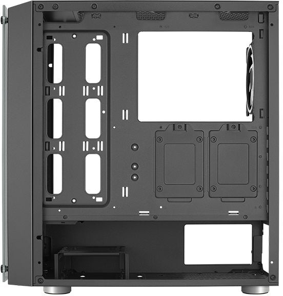 Корпус Aerocool Skribble черный без БП ATX 3x120mm 4x140mm 2xUSB3.0 audio bott PSU