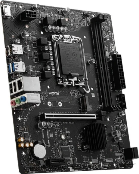 Материнская плата MSI PRO H610M-S DDR4 Soc-1700 Intel H610 2xDDR4 mATX AC`97 8ch(7.1) GbLAN+HDMI Материнская плата MSI PRO H610M-S DDR4 Soc-1700 Intel H610 2xDDR4 mATX AC`97 8ch(7.1) GbLAN+HDMI