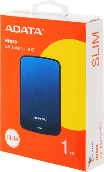 Жесткий диск A-Data USB3.1 1TB AHV320-1TU31-CBL HV320 2.5" синий