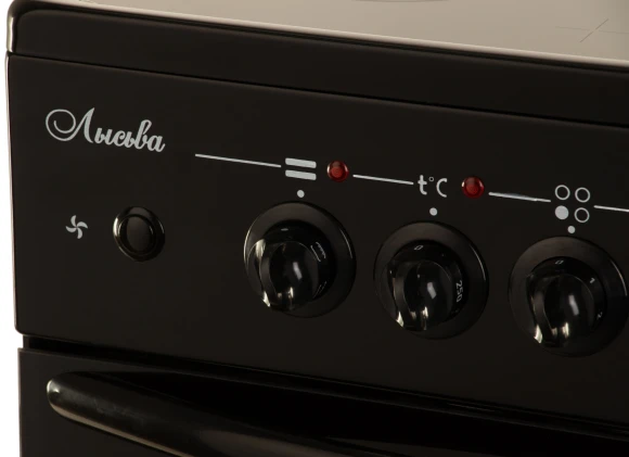 Плита Электрическая Лысьва EF4004MK00 черный стеклокерамика (без крышки)