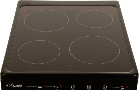 Плита Электрическая Лысьва EF4004MK00 черный стеклокерамика (без крышки)