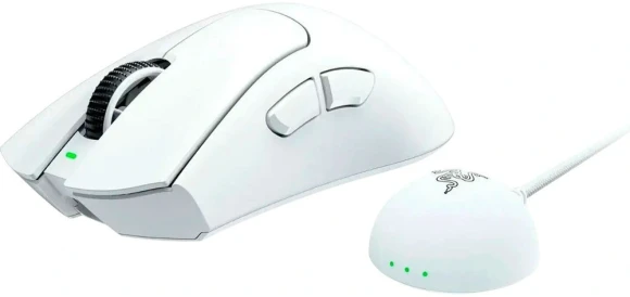 Мышь Razer DeathAdder V4 Pro белый оптическая 45000dpi беспров. USB (RZ01-05330200-R3G1)