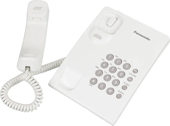 Телефон проводной Panasonic KX-TS2350RUW белый Телефон проводной Panasonic KX-TS2350RUW белый