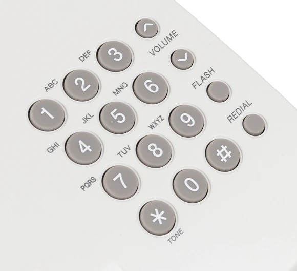 Телефон проводной Panasonic KX-TS2350RUW белый Телефон проводной Panasonic KX-TS2350RUW белый