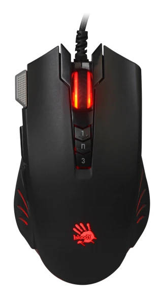 Мышь A4Tech Bloody V9M черный оптическая 6200dpi USB 9but