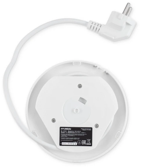 Чайник электрический Hyundai HYK-G9990 1.5л. 2000Вт белый/серебристый корпус: стекло Чайник электрический Hyundai HYK-G9990 1.5л. 2000Вт белый/серебристый корпус: стекло
