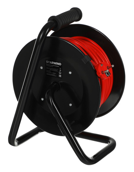 Удлинитель силовой Starwind ST-PSR4.30/G-16 3x1.5кв.мм 4розет. 30м ПВС 16A катушка оранжевый