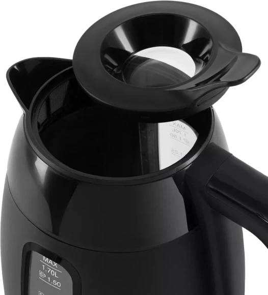 Чайник электрический Polaris PWK 0723DDW 1.8л. 2200Вт черный корпус: пластик (026600)